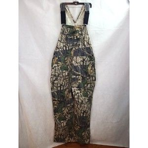 Trebark Bigwoods Men's (XL) Brown, Green Camo Hunting Cargo Bib Overalls